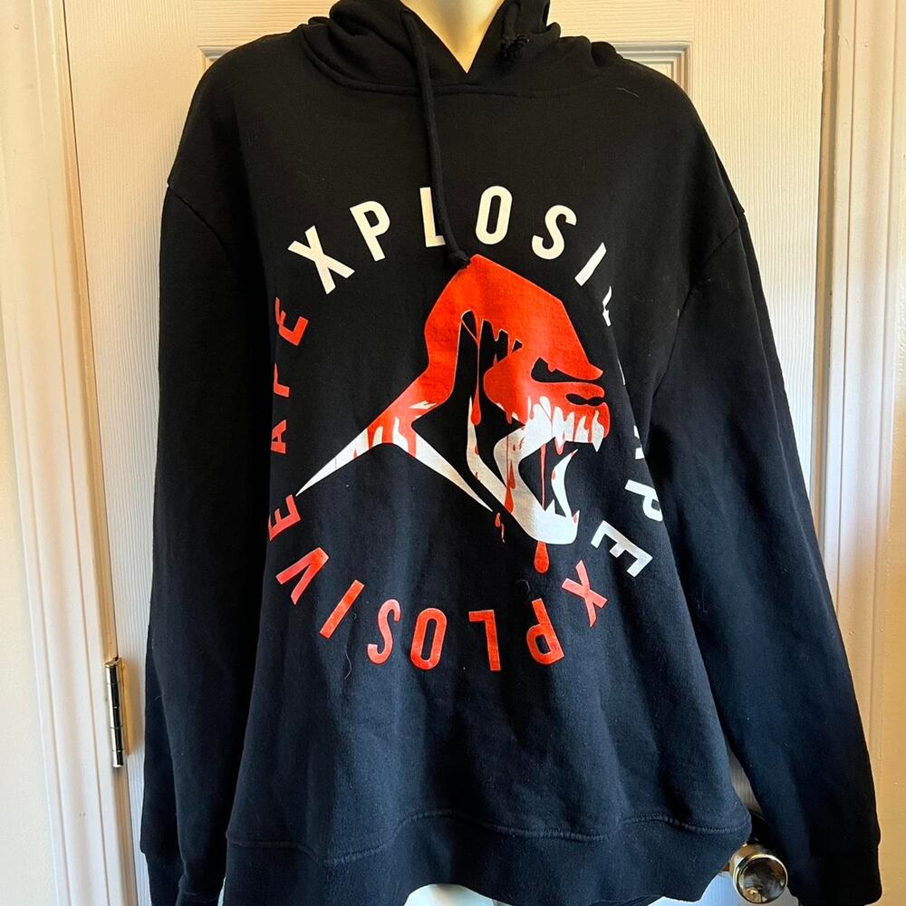 Black explosive ape hoodie size